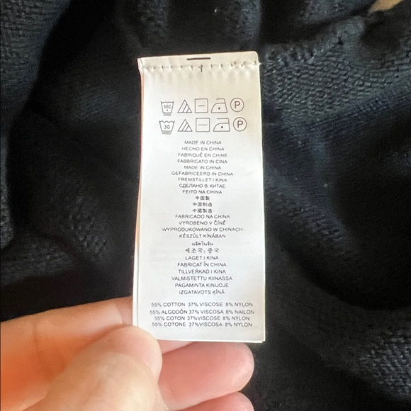 Michael Kors Sweater Tunic Exposed Zipper Black Size XL - Picture 7 of 10